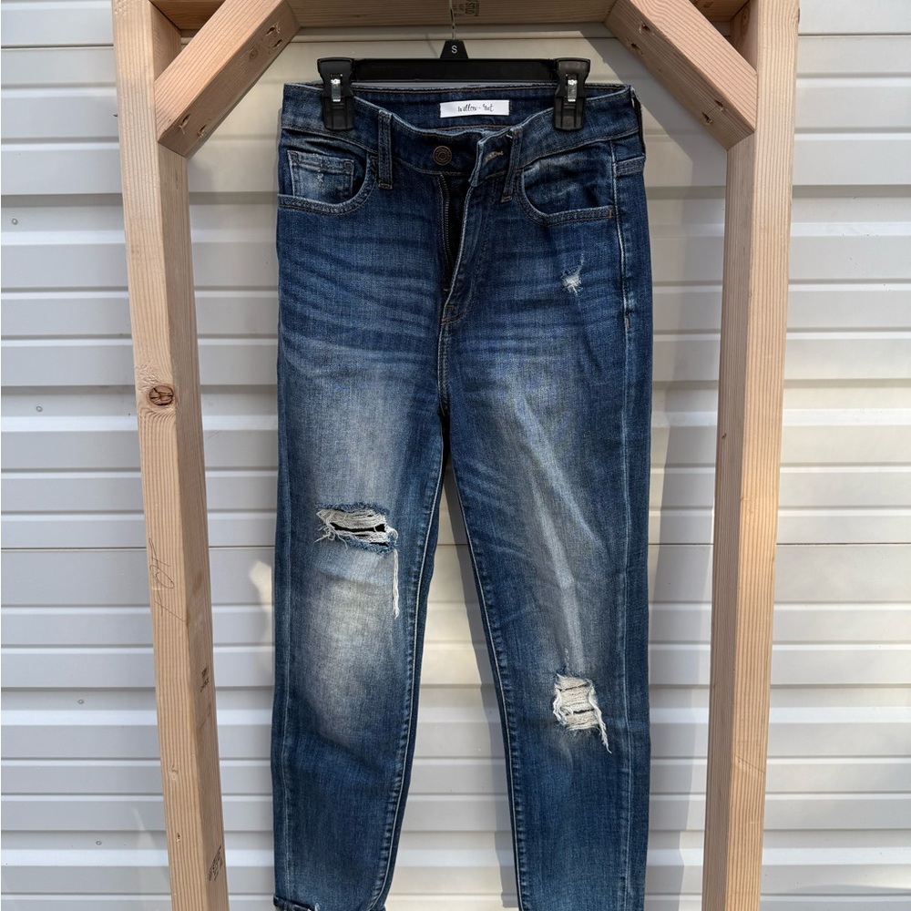 Women's Blue Distressed Jeans